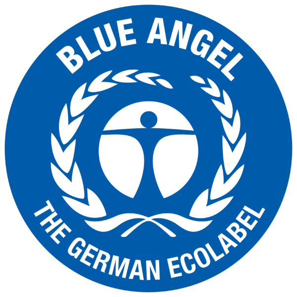 Ecobos blauwe engel logo